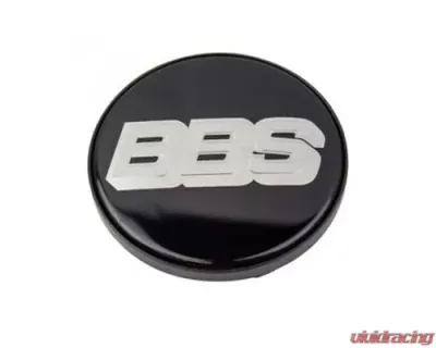 BBS 77mm Black | Silver Center Cap (5-Tab) - 924658