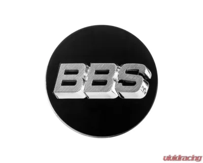 BBS Unlimited 70.6mm 3D Black | Chrome Center Cap Set - HW58071024.4
