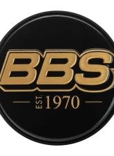 BBS Unlimited 70.6mm 2D "est.1970" Embossed Black | Gold Center Cap Set                                     - HW58071039.4 - Image 3
