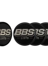 BBS Unlimited 56mm 2D "est.1970" Embossed Black | White Gold Center Cap Set                                     - HW58071040.4 - Image 5