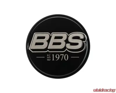 BBS Unlimited 56mm 2D "est.1970" Embossed Black | White Gold Center Cap Set - HW58071040.4