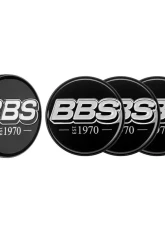 BBS Unlimited 56mm 2D "est.1970" Embossed Black | Platinum Silver Center Cap Set                                     - HW58071044.4 - Image 5