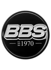 BBS Unlimited 56mm 2D "est.1970" Embossed Black | Platinum Silver Center Cap Set                                     - HW58071044.4 - Image 3
