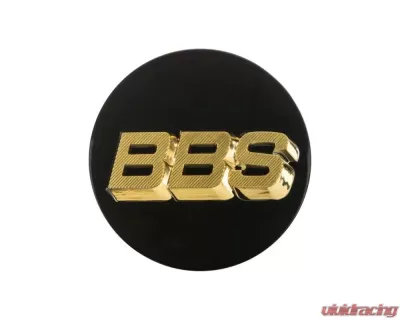 BBS Unlimited 56mm 3D Floating Black | Gold Center Cap Set - HW58071047.4