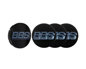 BBS Unlimited 56mm 3D Floating Black | Indigo Blue Center Cap Set