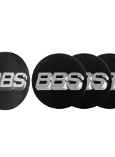 BBS Unlimited 56mm 3D Floating Black | Platinum Silver Center Cap Set                                     - HW58071055.4 - Image 5