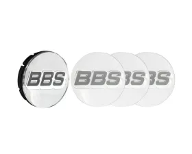 BBS Unlimited 56mm 3D Floating Chrome | Silver Center Cap Set
