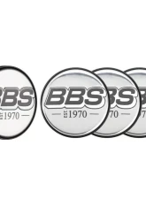 BBS Unlimited 56mm 2D "est.1970" Embossed Chrome | Grey Center Cap Set                                     - HW58071058.4 - Image 5