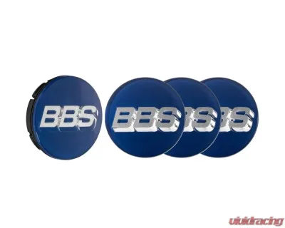 BBS Unlimited 56mm 3D Floating Blue | Chrome Center Cap Set - HW58071059.4