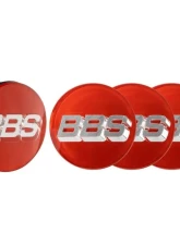 BBS Unlimited 56mm 3D Floating Red | Chrome Center Cap Set                                     - HW58071061.4 - Image 5