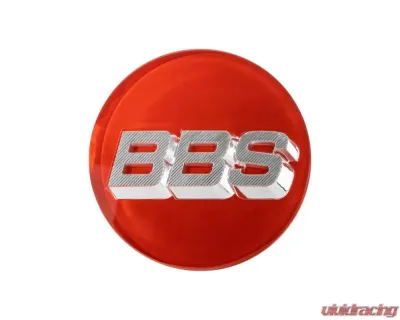 BBS Unlimited 56mm 3D Floating Red | Chrome Center Cap Set - HW58071061.4