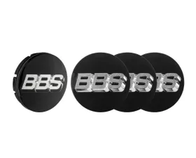 BBS Unlimited 56mm 3D Floating Black | Chrome Center Cap Set