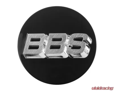 BBS Unlimited 56mm 3D Floating Black | Chrome Center Cap Set - HW58071063.4