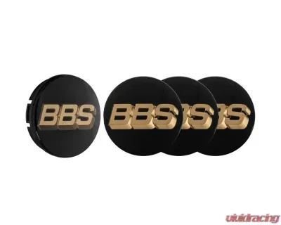 BBS Unlimited 56mm 3D Black | Bronze Center Cap Set - HW58071066.4