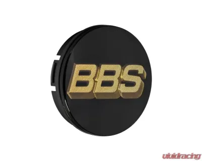 BBS Unlimited 70.6mm 3D Black | Gold Center Cap Set - HW58071070.4