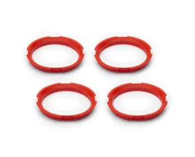 BBS Unlimited 67.1mm Red Centering Ring Set