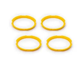 BBS Unlimited 70.2mm Yellow Centering Ring Set