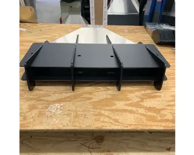 ZL1 Addons Deluxe Rear Diffuser Powder Coated Black Dodge Challenger 2015-2023