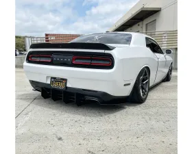 ZL1 Addons Black Powder Coat Aluminum Stealth Main Diffuser w/ Rear Side Extension Dodge Challenger 2015-2023