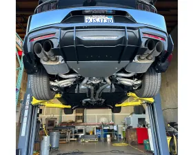 ZL1 Addons Black Powder Coated Aluminum Quad Tip Stealth Main Center Diffuser Ford Mustang GT Performance Pack 2024-2025