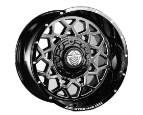 Anthem Off-Road Avenger Wheel 20x12 5x150 -44mm Gloss Black w/ Milled Edges