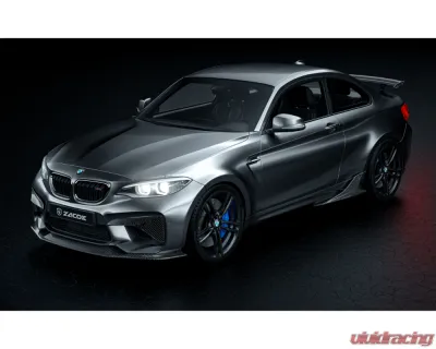 Zacoe Carbon Fiber 3pc Front Lip Set BMW M2 F87 2016-2018 - BM-F87-FL-01
