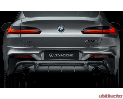 Zacoe Carbon Fiber Rear Diffuser BMW X4 G02 M30i | M40i 2019-2022 - BM-G02-RD