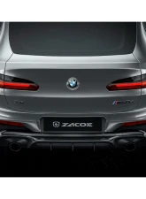 Zacoe Carbon Fiber Rear Diffuser BMW X4 G02 M30i | M40i 2019-2022                                     - BM-G02-RD - Image 2
