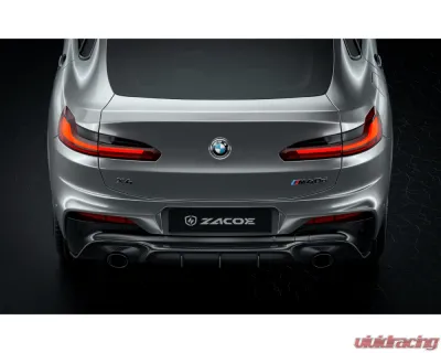 Zacoe Carbon Fiber Rear Diffuser BMW X4 G02 M30i | M40i 2019-2022 - BM-G02-RD
