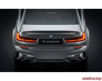 Zacoe Carbon Fiber Rear Diffuser BMW 320i | 330i G20 2019-2022 - BM-G20DM-RD