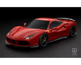 Zacoe Carbon Fiber 4pc Front Lip Set Ferrari 488 GTB 2015-2021