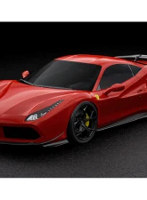 Zacoe Carbon Fiber 4pc Front Lip Set Ferrari 488 GTB 2015-2021                                     - FR-488-FL-01 - Image 2