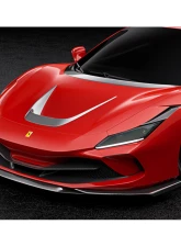 Zacoe Carbon Fiber 3pc Front Lip Set Ferrari F8 Tributo 2020-2022                                     - FR-F8-FL-01 - Image 6