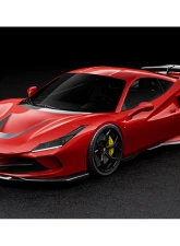 Zacoe Carbon Fiber 3pc Front Lip Set Ferrari F8 Tributo 2020-2022                                     - FR-F8-FL-01 - Image 8