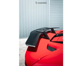 Zacoe Carbon Fiber 5pc Rear Wing Set Ferrari F8 Tributo 2020-2022