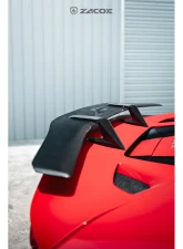 Zacoe Carbon Fiber 5pc Rear Wing Set Ferrari F8 Tributo 2020-2022                                     - FR-F8-RWG/L - Image 4