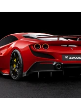 Zacoe Carbon Fiber 5pc Rear Wing Set Ferrari F8 Tributo 2020-2022                                     - FR-F8-RWG/L - Image 2