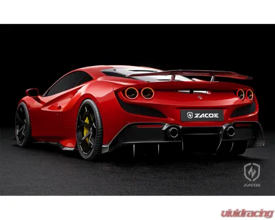 Zacoe Carbon Fiber 5pc Rear Wing Set Ferrari F8 Tributo 2020-2022 - FR-F8-RWG/L
