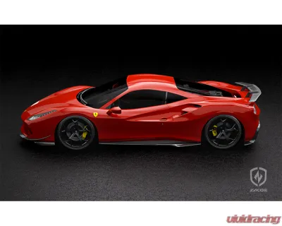 Zacoe Carbon Fiber 3pc Rear Wing Set Ferrari 488 GTB 2015-2021 - FR-RW-01