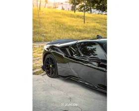 Zacoe Carbon Fiber Rear Side Flaps Pair Ferrari SF90 Stradale 2020-2024