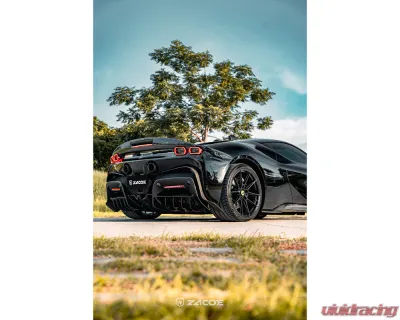 Zacoe Carbon Fiber 2pc Trunk Spoiler Ferrari SF90 Stradale 2020-2024 - FR-SF90-RW-01