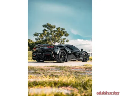 Zacoe Carbon Fiber 2pc Trunk Spoiler Ferrari SF90 Stradale 2020-2024 - FR-SF90-RW-01
