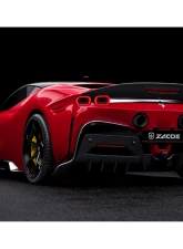 Zacoe Carbon Fiber 2pc Trunk Spoiler Ferrari SF90 Stradale 2020-2024                                     - FR-SF90-RW-01 - Image 3