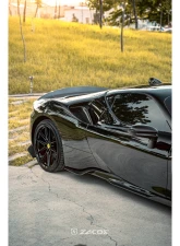 Zacoe Carbon Fiber Side Skirts 2 Pair Ferrari SF90 Stradale 2020-2024                                     - FR-SF90-SS/L-01 - Image 4