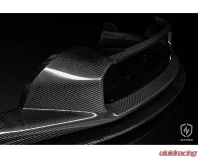 Zacoe Carbon Fiber 2pc Front Lip Set Porsche Taycan | 4S 2020+ - PH-TAC-FL-01