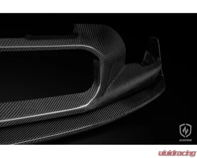 Zacoe Carbon Fiber 2pc Front Lip Set Porsche Taycan | 4S 2020+ - PH-TAC-FL-01