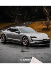 Zacoe Carbon Fiber 2pc Front Lip Set Porsche Taycan | 4S 2020+                                     - PH-TAC-FL-01 - Image 12
