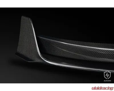 Zacoe Carbon Fiber 2pc Front Lip Set Porsche Taycan | 4S 2020+ - PH-TAC-FL-01
