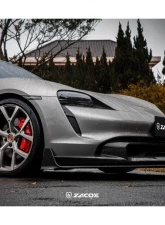 Zacoe Carbon Fiber 2pc Front Lip Set Porsche Taycan | 4S 2020+                                     - PH-TAC-FL-01 - Image 5