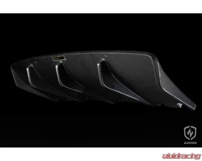 Zacoe Carbon Fiber Rear Diffuser Center Porsche Taycan | 4S 2020+ - PH-TAC-RD-01